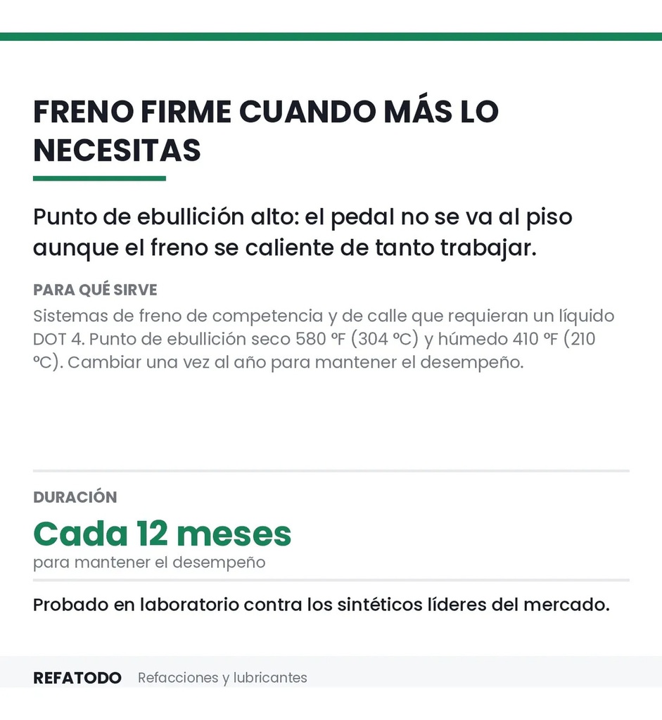 Liquido De Frenos Dot4 Amsoil Alto Desempeño 355 Ml