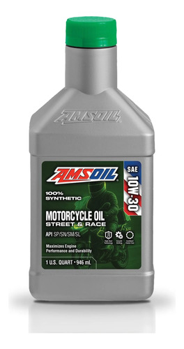 Aceite 10w30 Amsoil Moto 100% Sintetico Jaso Ma2 1 Litro