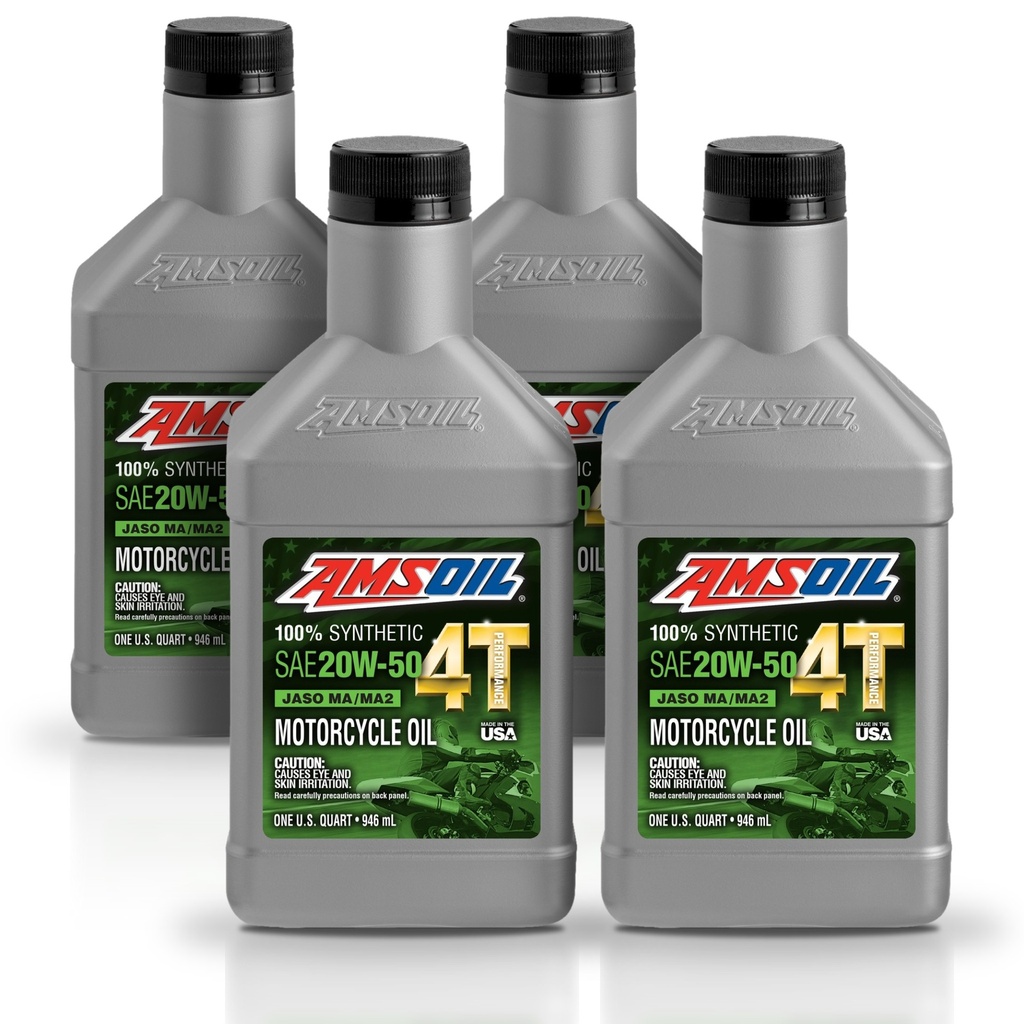 KIT DE 4 ACEITE  SINTETICO 20W50 4T MOTORCYCLE OIL
