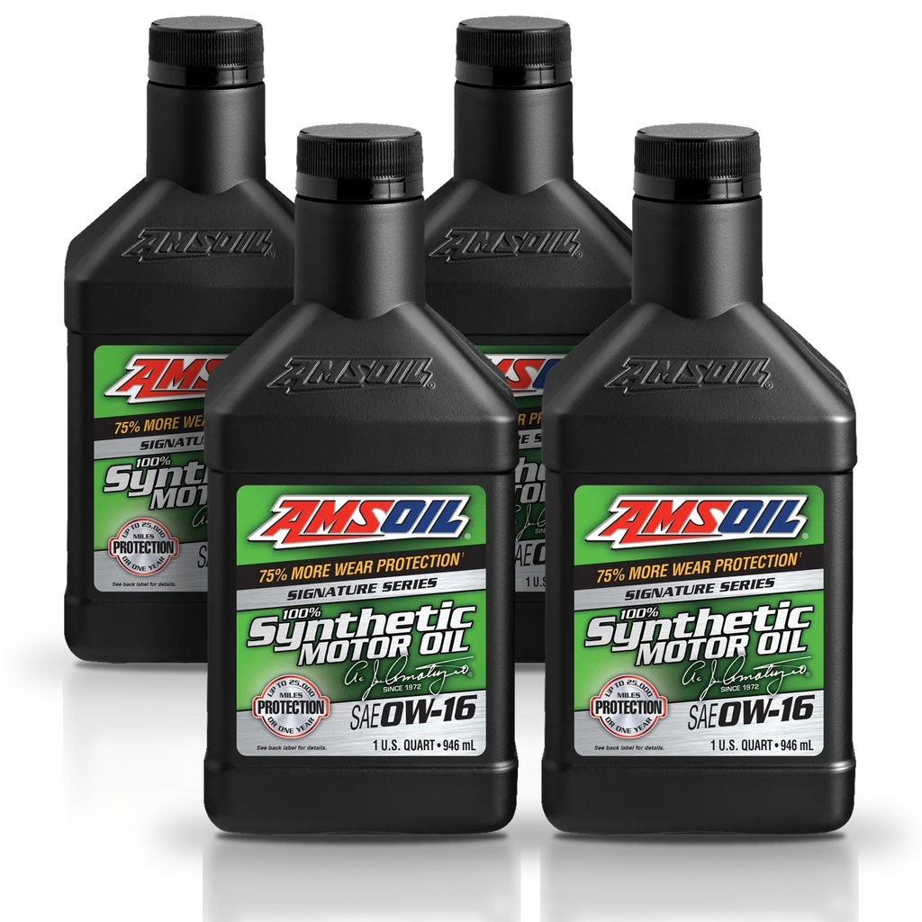 Kit De 4 Aceites Amsoil Signature Series 0W16 Sintetico 4L