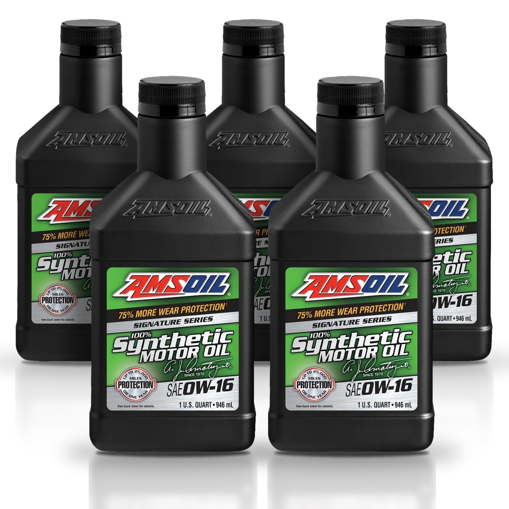 Kit De 5 Aceites Amsoil Signature Series 0W16 Sintetico 5L