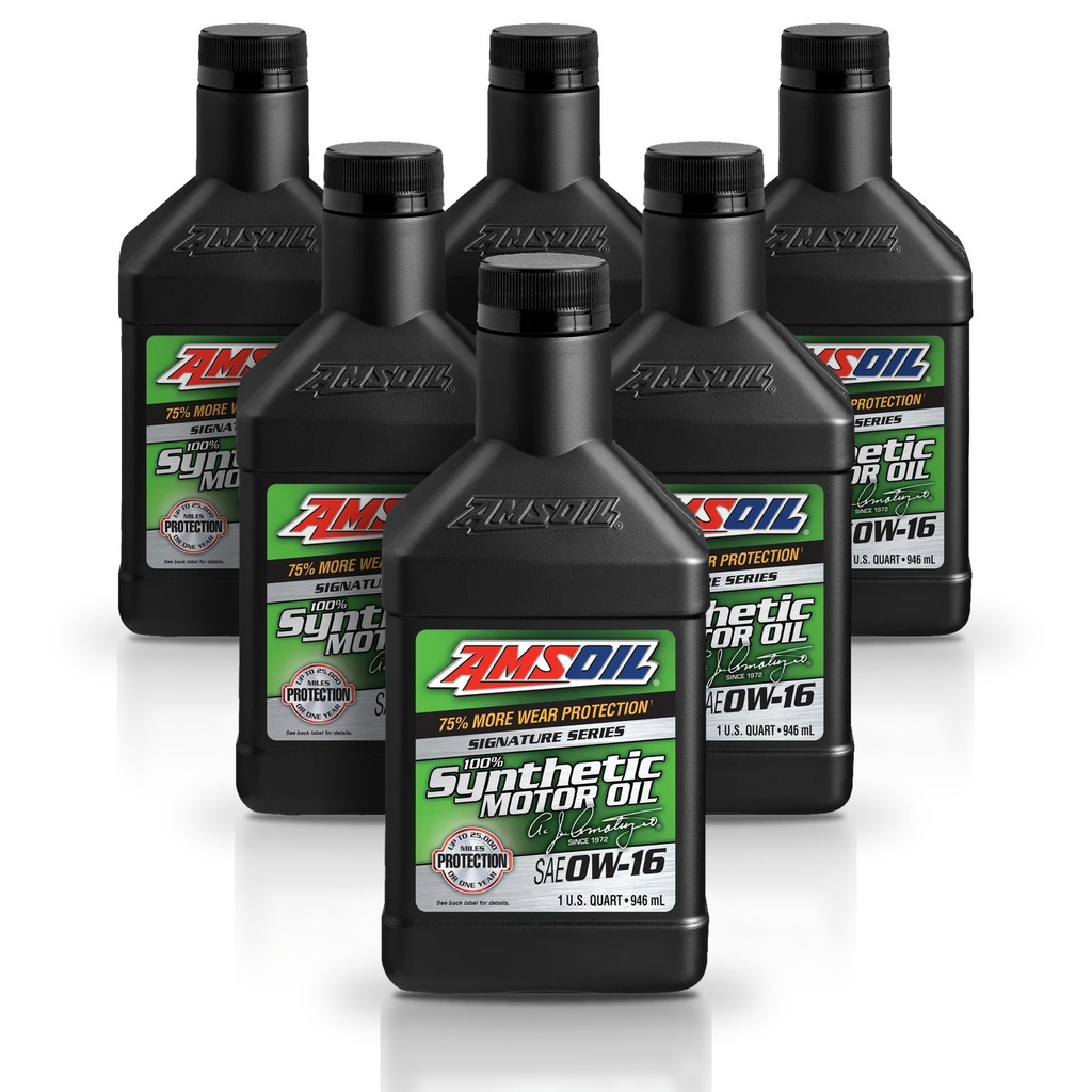 Kit De 6 Aceites Amsoil Signature Series 0W16 Sintetico 6L