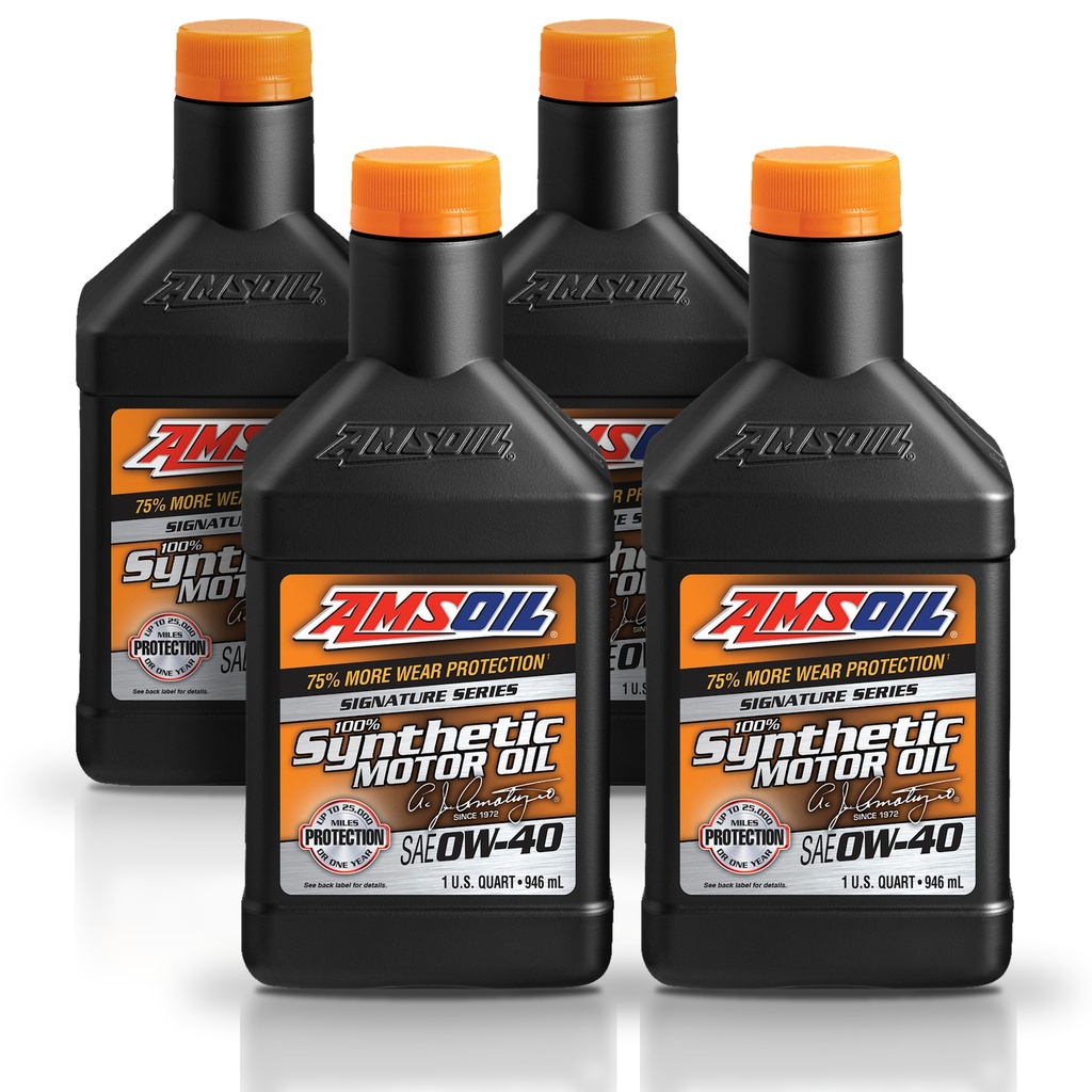 Kit De 5 Aceites De Motor 0w40 Amsoil Signature Sintetico