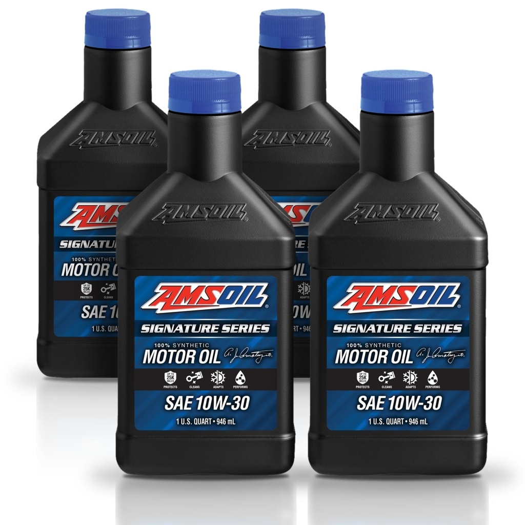 Kit De 4 Aceites De Motor 10w30 Amsoil Signature  Sintetico