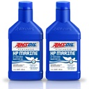 Kit De 2 Aceites Motor 2 Tiempos Marine Amsoil Sintético