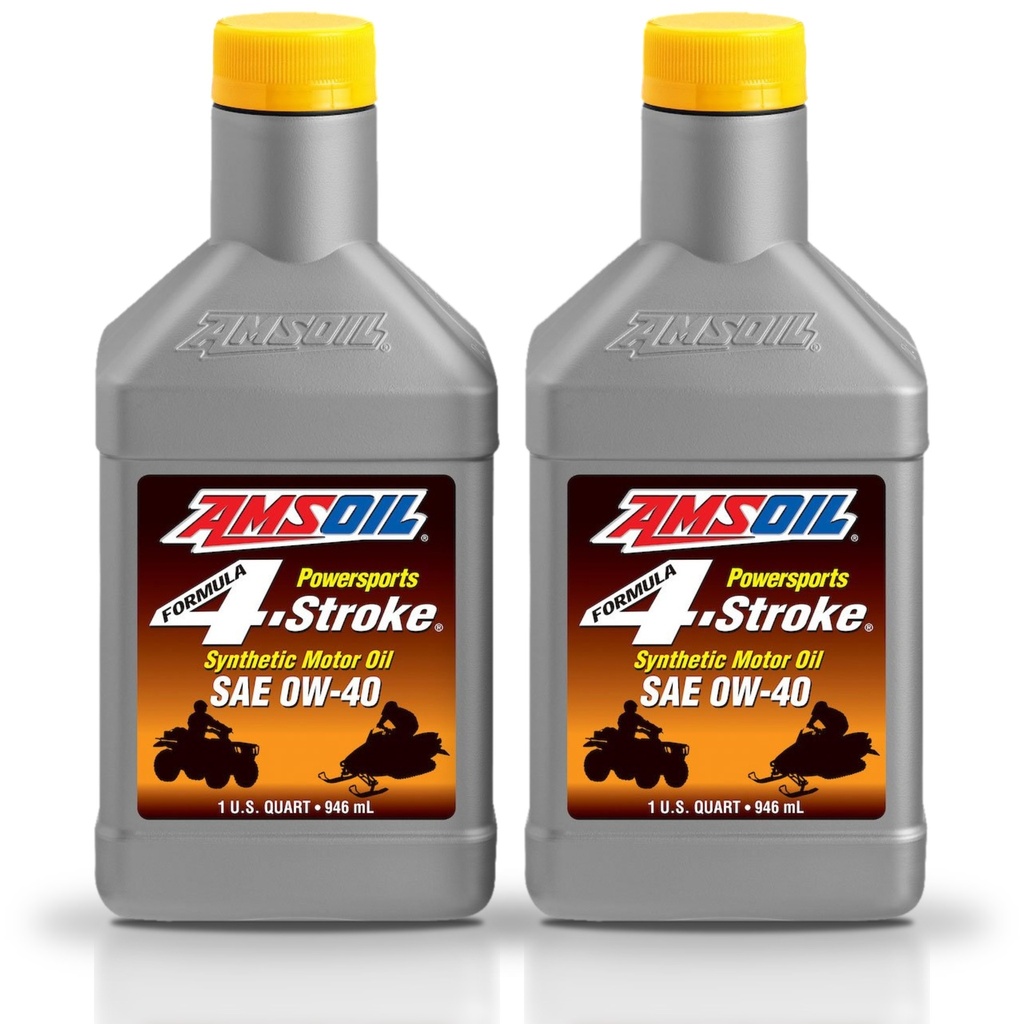 Kit De 2 Aceites 0w40 4 Tiempos Amsoil Sintetico Premium Atv
