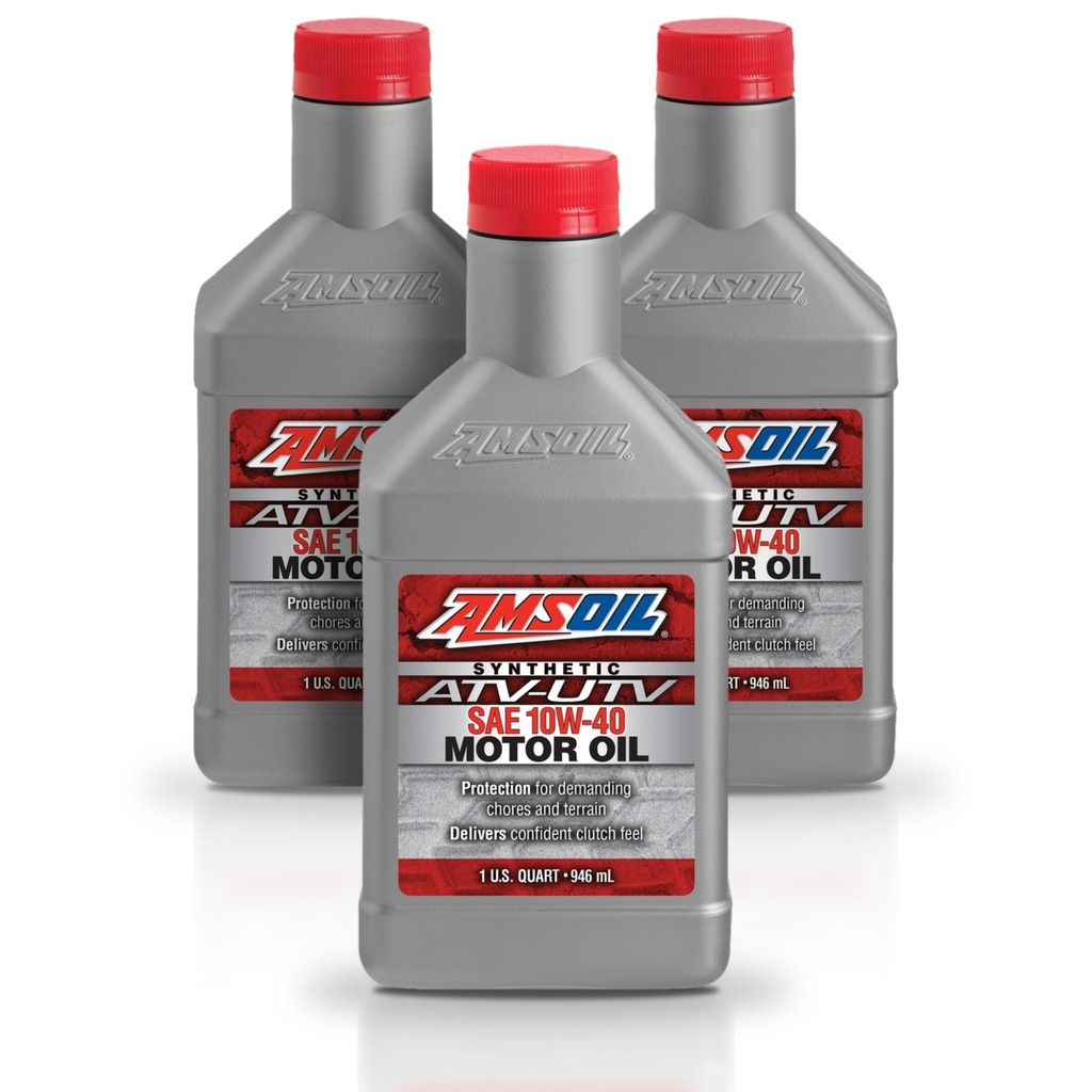 Kit De 3 Aceites Para Atv 10w40 Amsoil Sintetico Premium