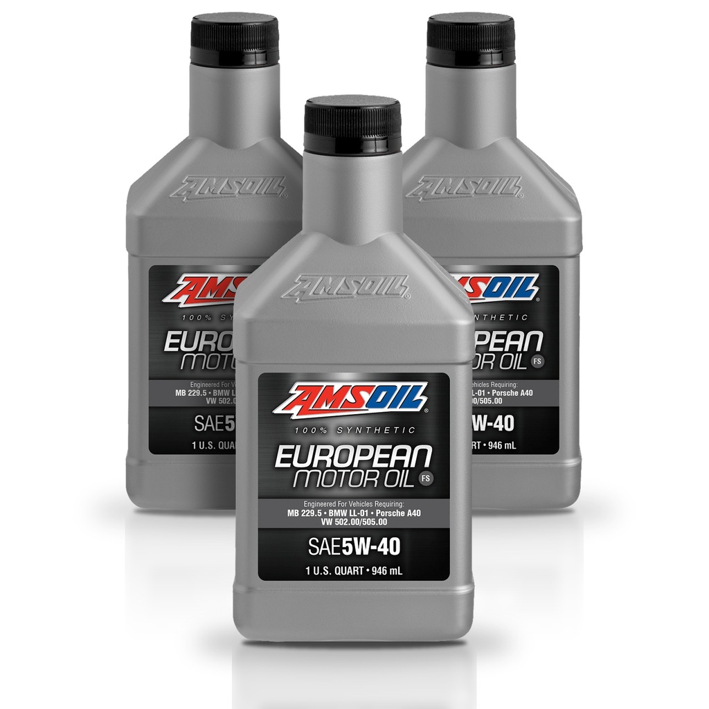Kit De 3 Aceite 5w40 Amsoil 100% Sintético Europeo Formula 3l