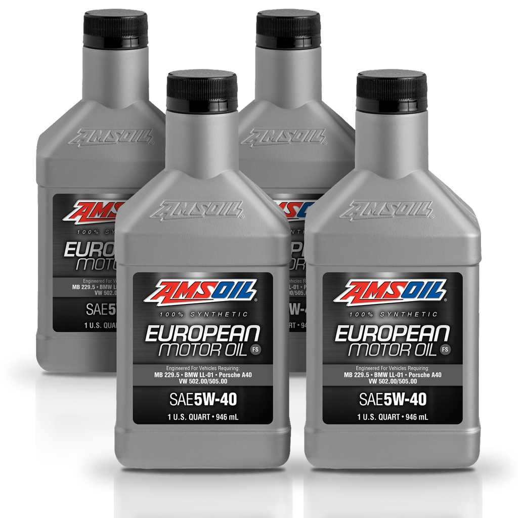 Kit De 4 Aceites 5w40 Amsoil Sintético Europeo Formula 4l