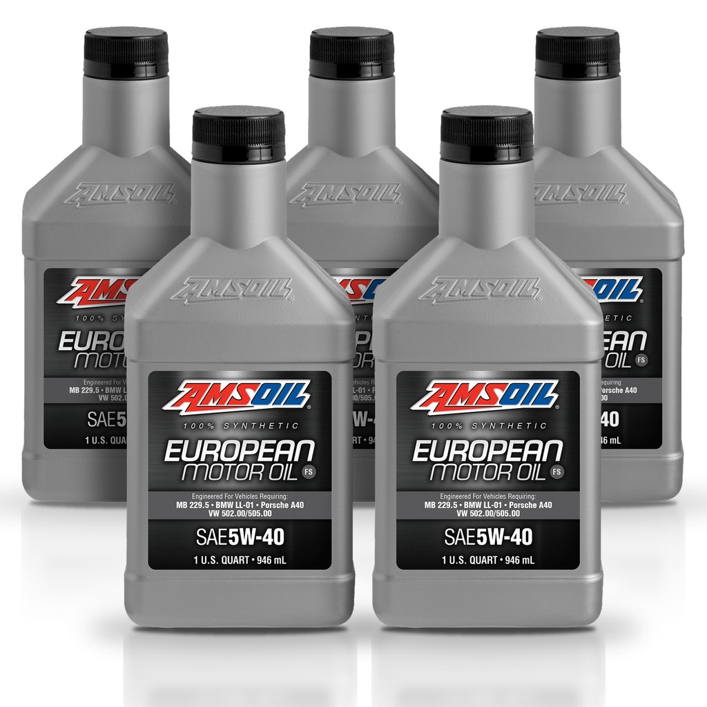 Kit De 5 Aceites 5w40 Amsoil Sintético Europeo Formula 5l