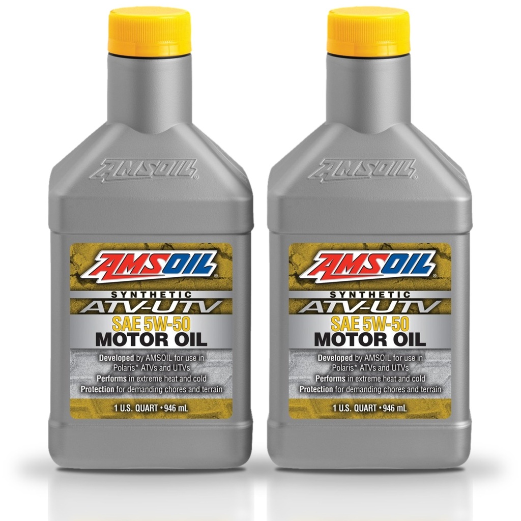 Kit De 2 Aceite De Motor 5w50 Amsoil Avt/uvt 100% Sintético 1l