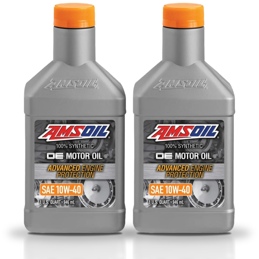 KIT De 2 Aceite 10w40 De Motor Oe 100% Sintetico Amsoil  Premium