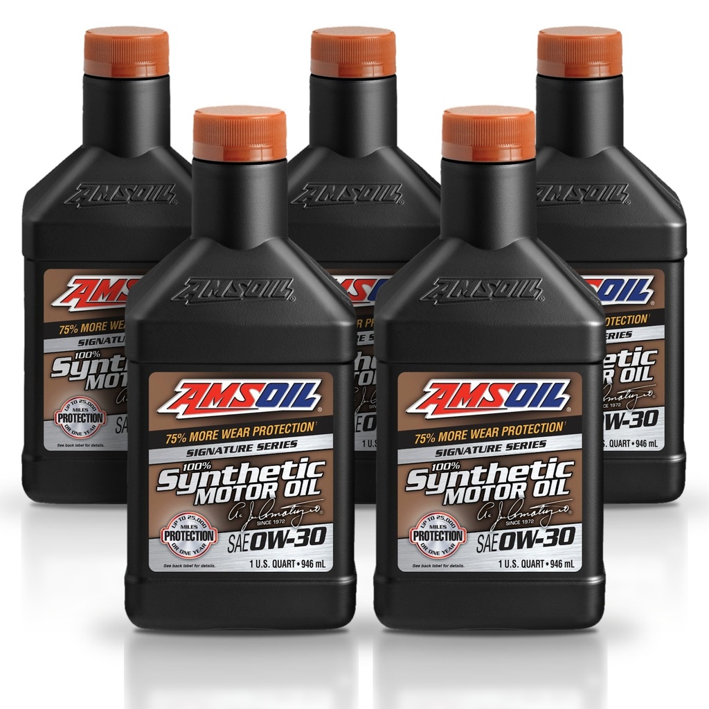Kit De 5 Aceites Motor 0w30 Amsoil Signature 100% Sintetico