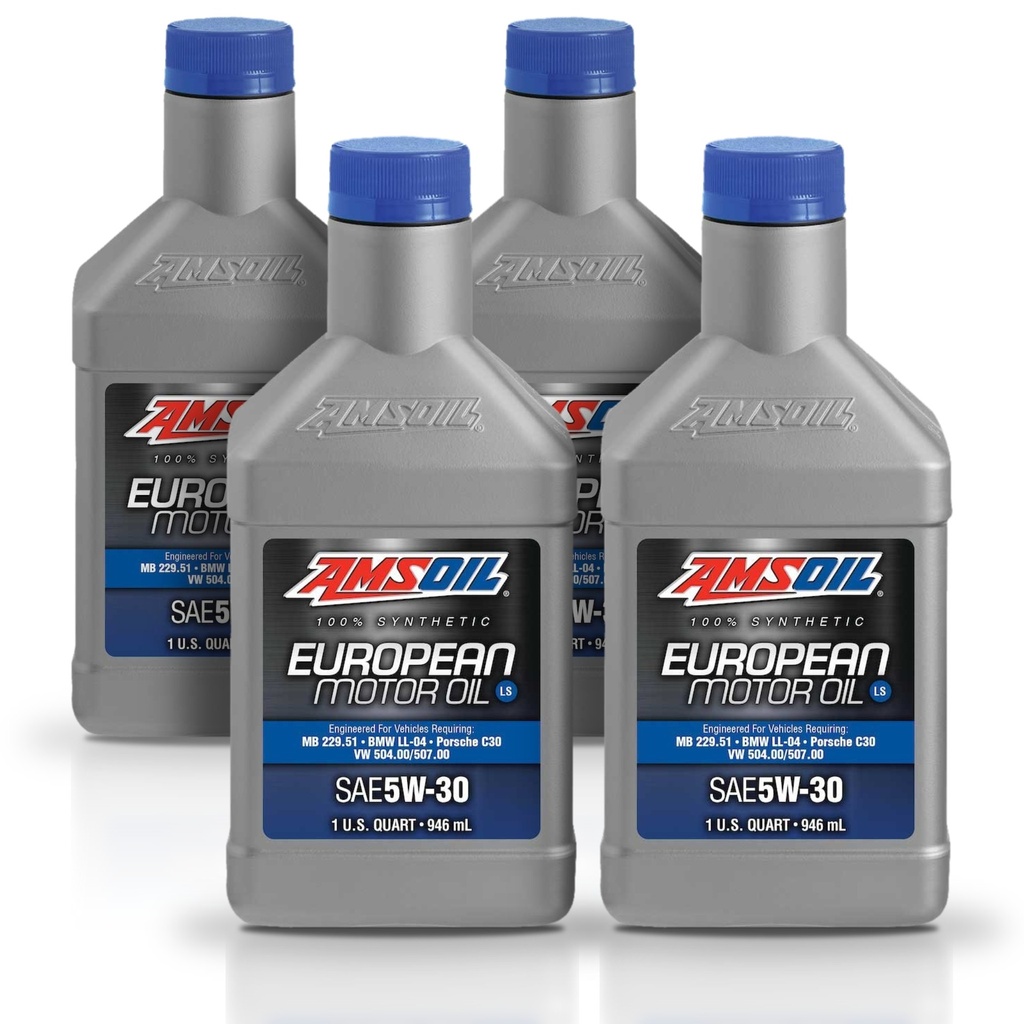 KIT De 4 Aceite 5w30 100% Sintetico Formula Europea Amsoil 4L