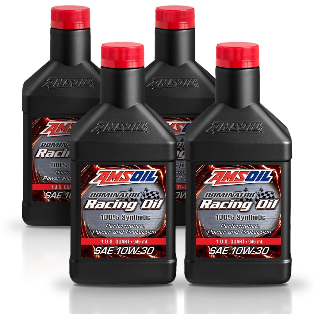 Kit De 4 Aceites 10w30 Dominator Racing 100% Sintetico Amsoil