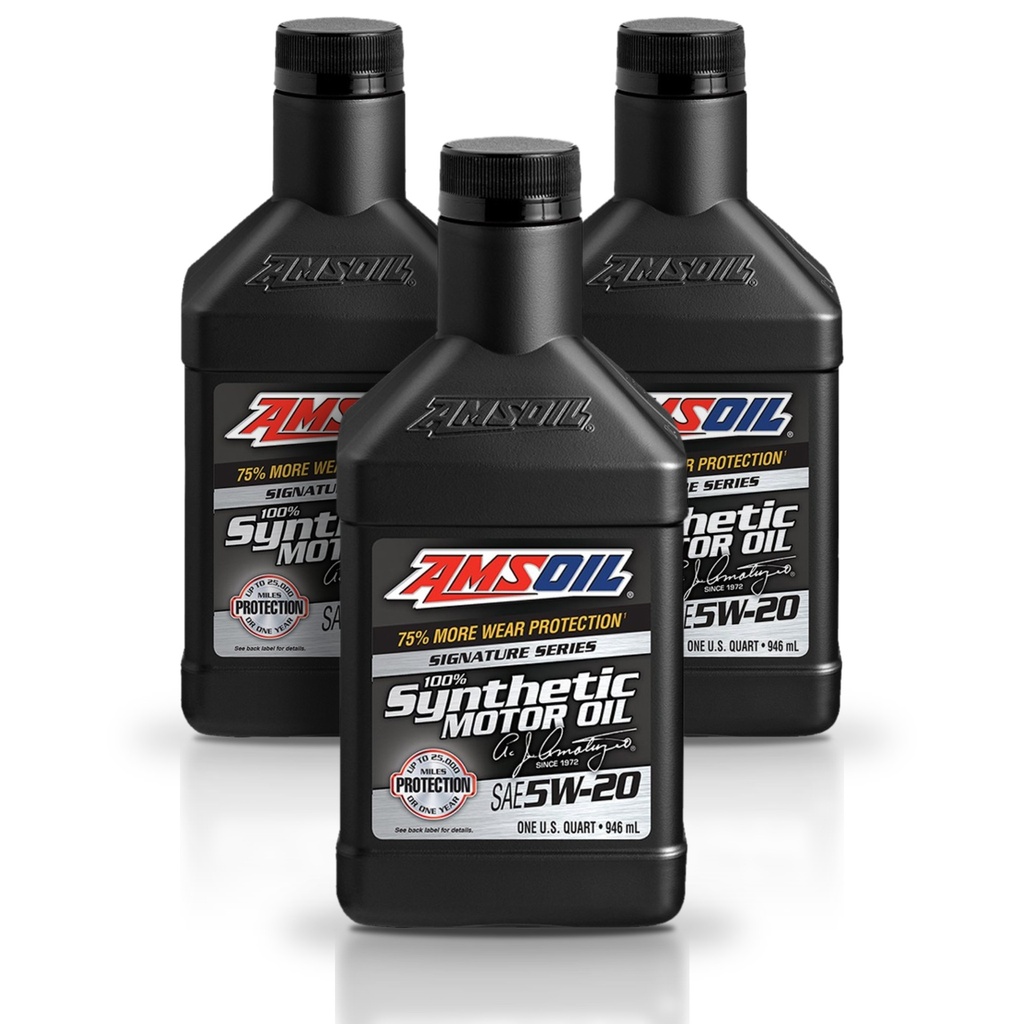 Kit De 3 Aceite 5w20 De Motor Amsoil Signature 100% Sintetico 3L