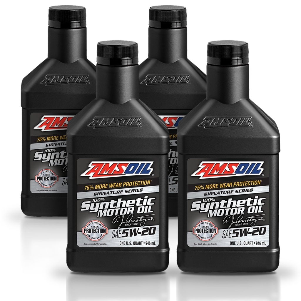 Kit De 4 Aceite 5w20 De Motor Amsoil Signature 100% Sintetico 4L