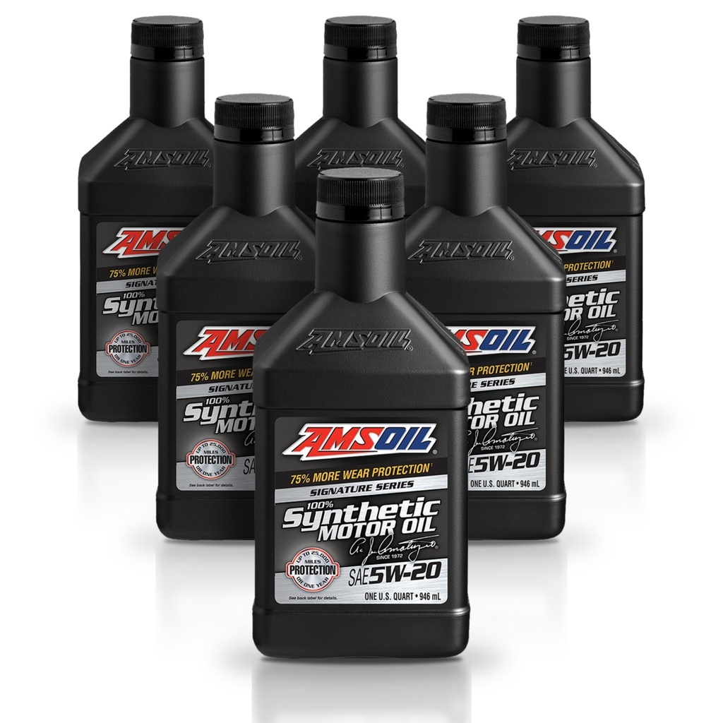 Kit De 6 Aceite 5w20 De Motor Amsoil Signature 100% Sintetico 6L