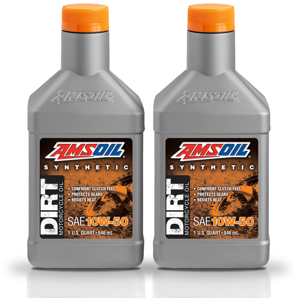 Kit De 2 Aceite 10w50 Para Motocicleta 100% Sintetico Amsoil 2l