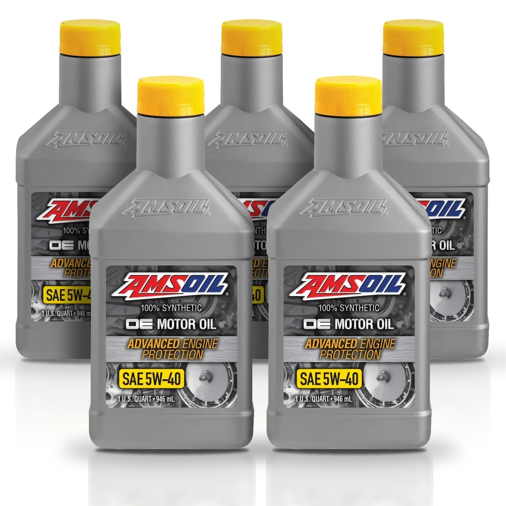 Kit de 5 Aceite De Motor 5w40 Oe 100% Sintetico Amsoil 5l
