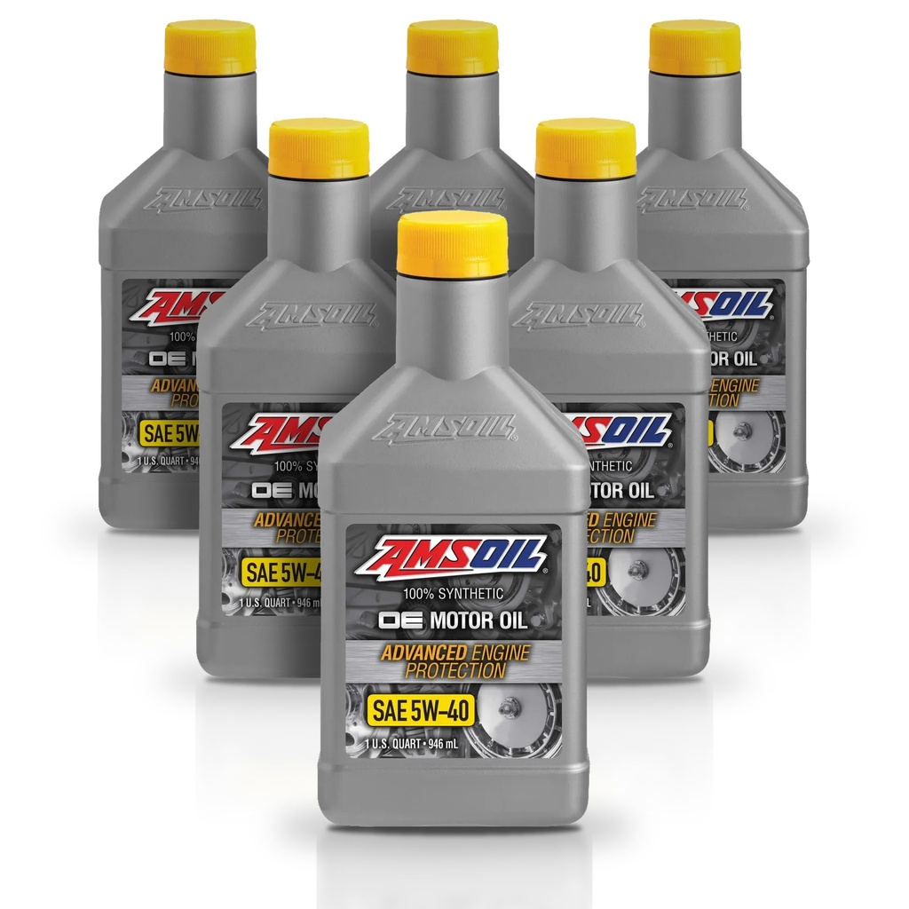 Kit de 6 Aceites De Motor 5w40 Oe 100% Sintetico Amsoil 6L