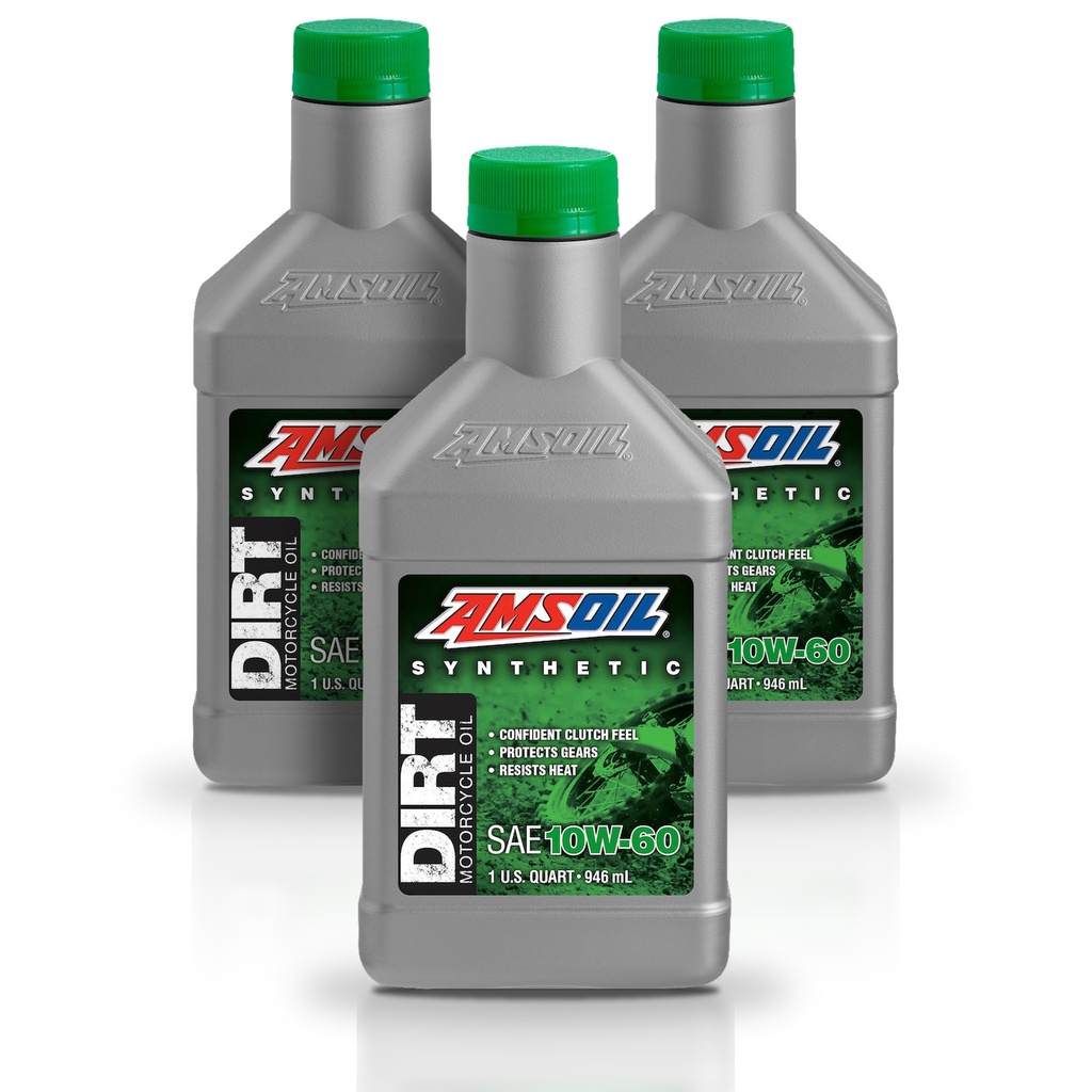 Kit De 3 Aceite 10w60 Para Motocicleta Amsoil 100% Sintetico 3L