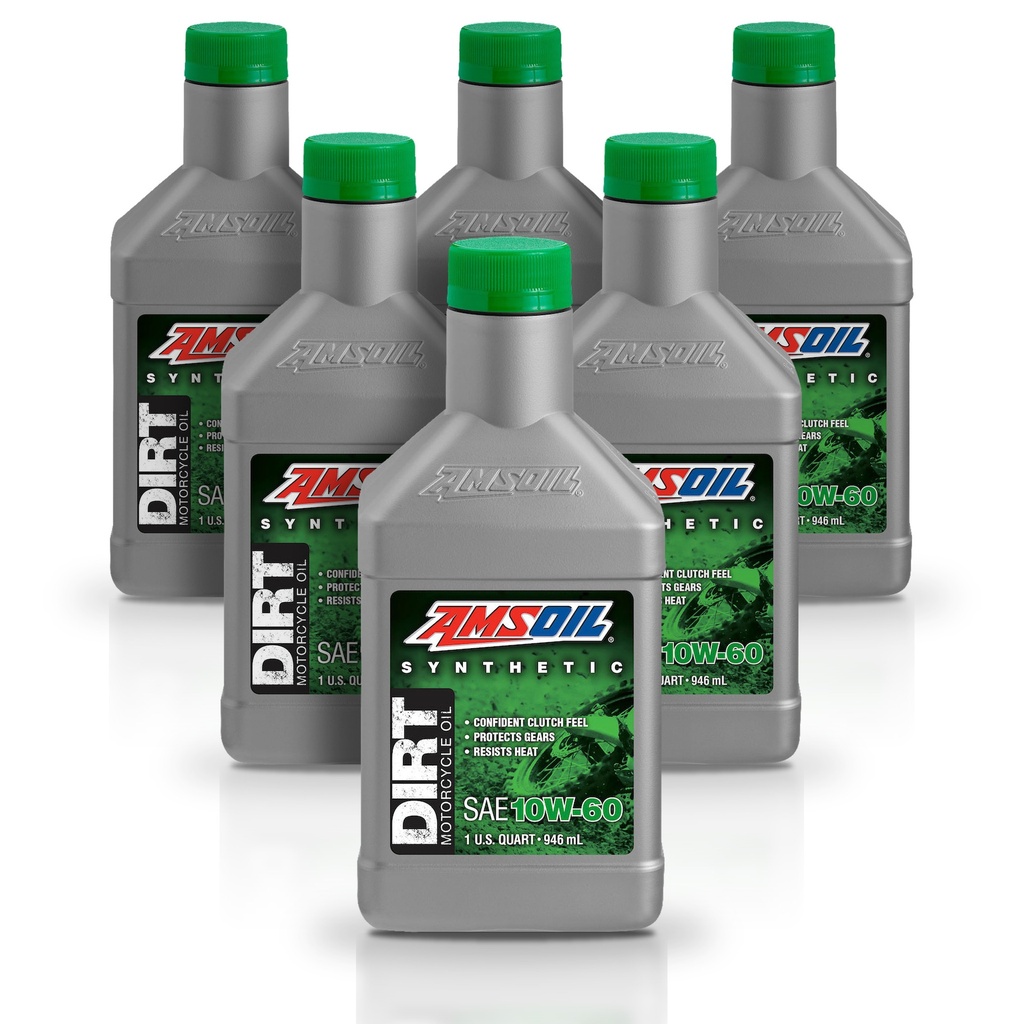Kit De 6 Aceites 10w60 Para Motocicleta Amsoil 100% Sintetico 6L