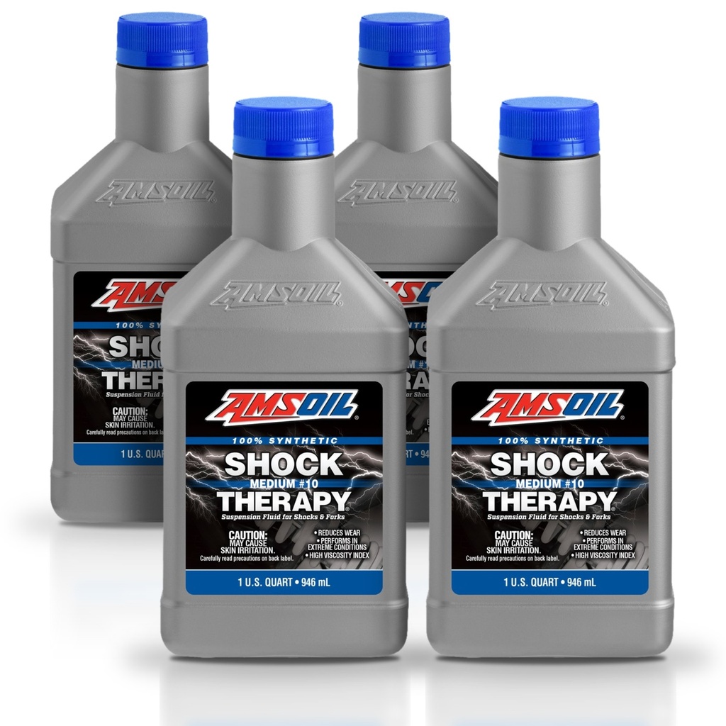 Kit De 4 Fluido De Suspension Medium #10 Amsoil Shock Therapy 4l