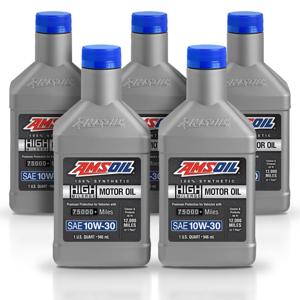 Kit de 5 Aceites 10w30 Amsoil Alto Kilometraje 100% Sintetico 5l