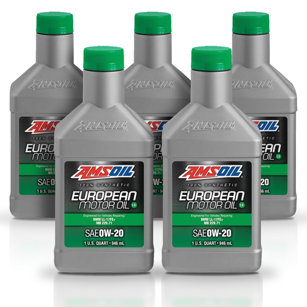 Kit De 5 Aceite 0w20 De Motor Amsoil Europeo 100% Sintetico Litro