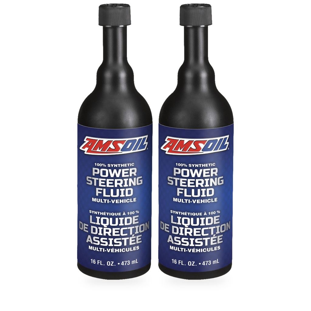 Kit De 2 Liquidos De Direccion Hidraulica Amsoil 100%sintetico Premium