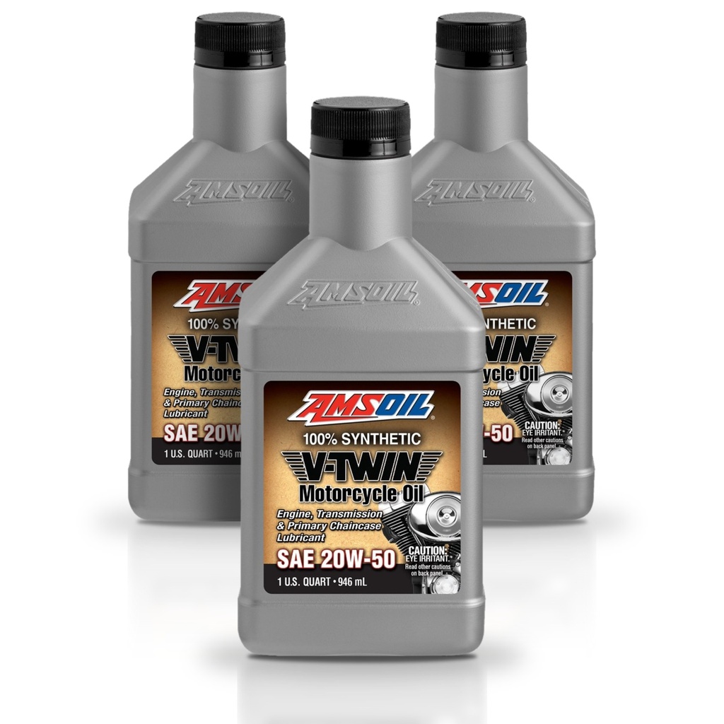 Kit De 3 Aceites 20w50 Sintético Para Motocicleta Amsoil