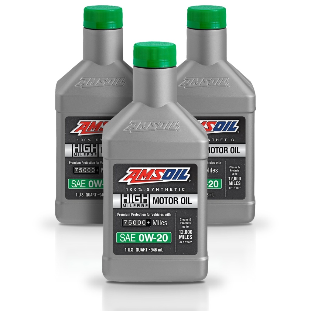 Kit 3 Litros 0W20 Full Syn High Mileage Oil AMSOIL