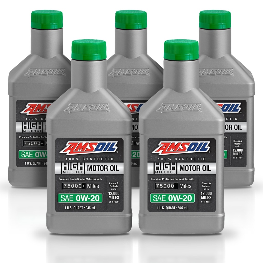 Kit 5 Litros 0W20 Full Syn High Mileage Oil AMSOIL