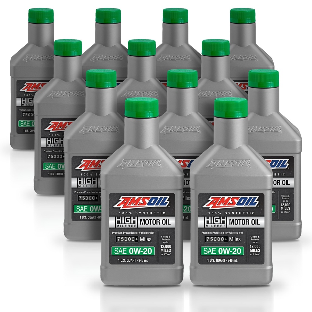 Kit 12 Litros 0W20 Full Syn High Mileage Oil AMSOIL