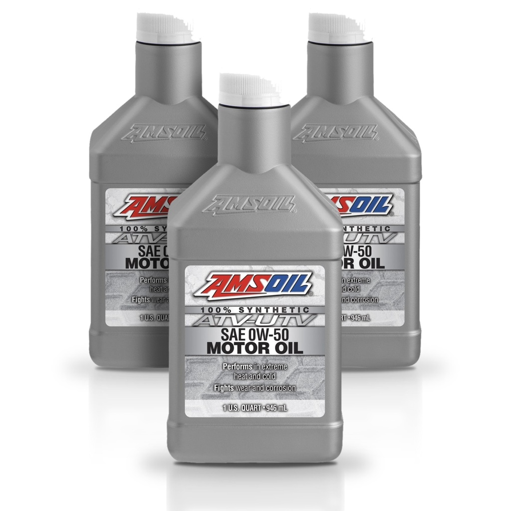 Kit 3 Litros 0W-50 Synthetic ATV/UTV Motor Oil AMSOIL