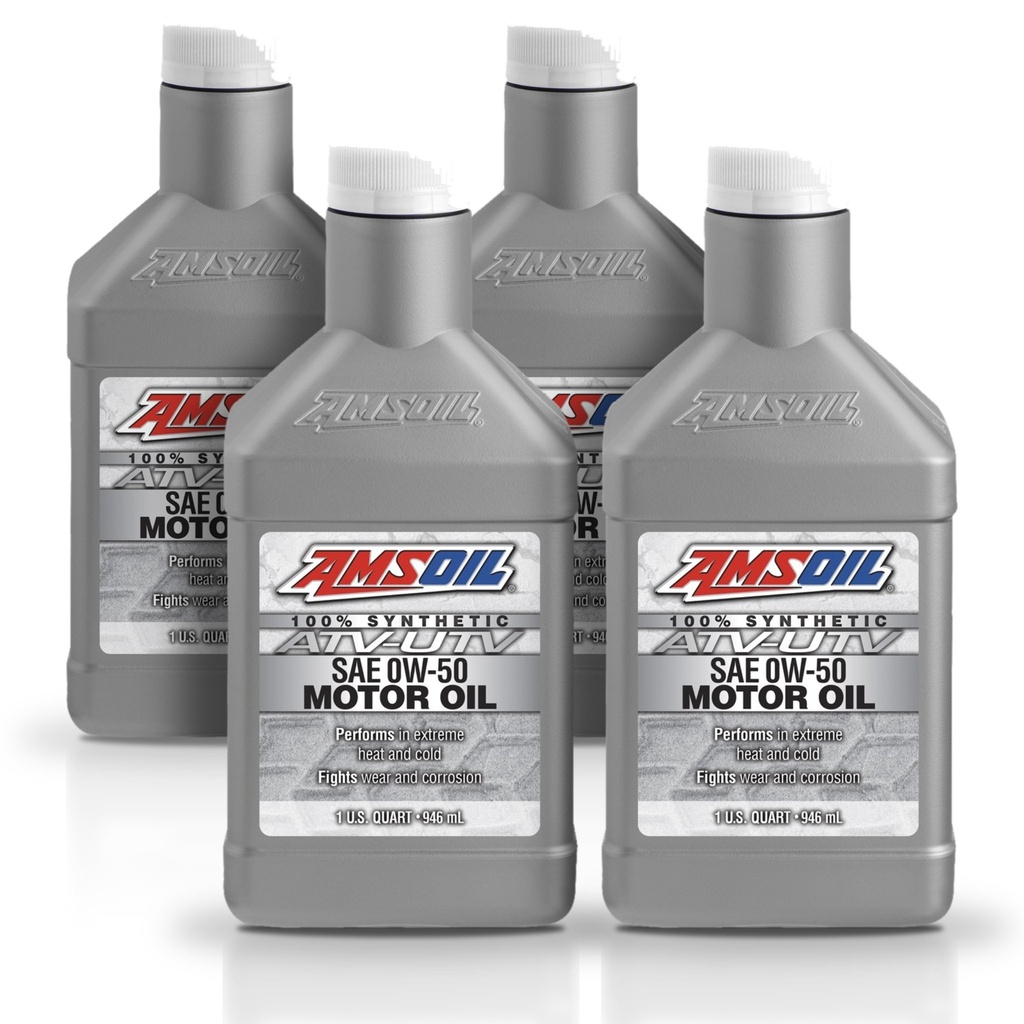 Kit 4 Litros 0W-50 Synthetic ATV/UTV Motor Oil AMSOIL