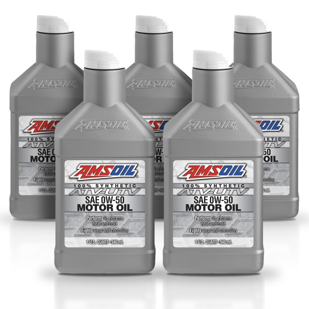 Kit 5 Litros 0W-50 Synthetic ATV/UTV Motor Oil AMSOIL
