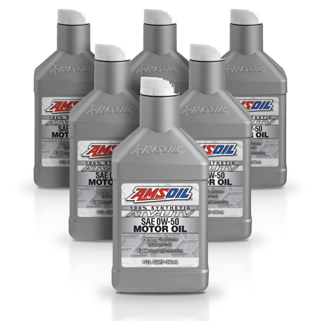 Kit 6 Litros 0W-50 Synthetic ATV/UTV Motor Oil AMSOIL
