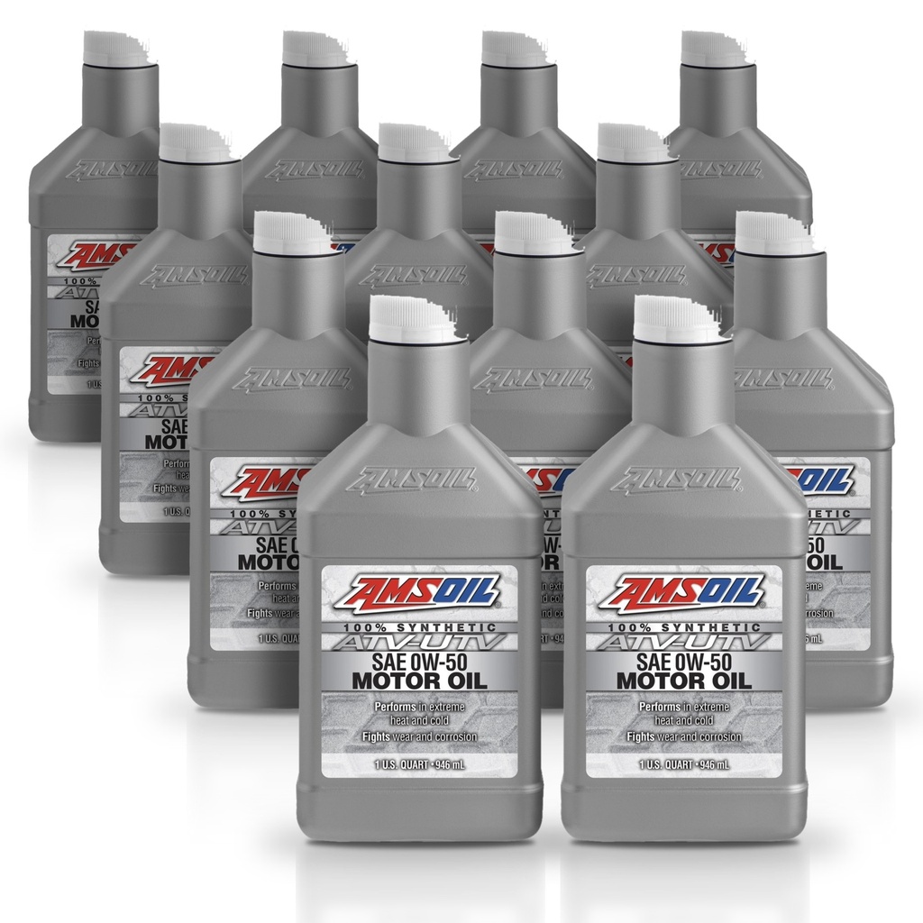 Kit 12 Litros 0W-50 Synthetic ATV/UTV Motor Oil AMSOIL