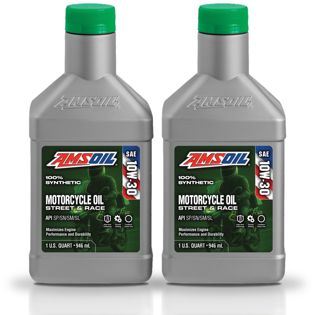 Kit 2 Litros 10W-30 Synthetic Motorcycle Oil AMSOIL