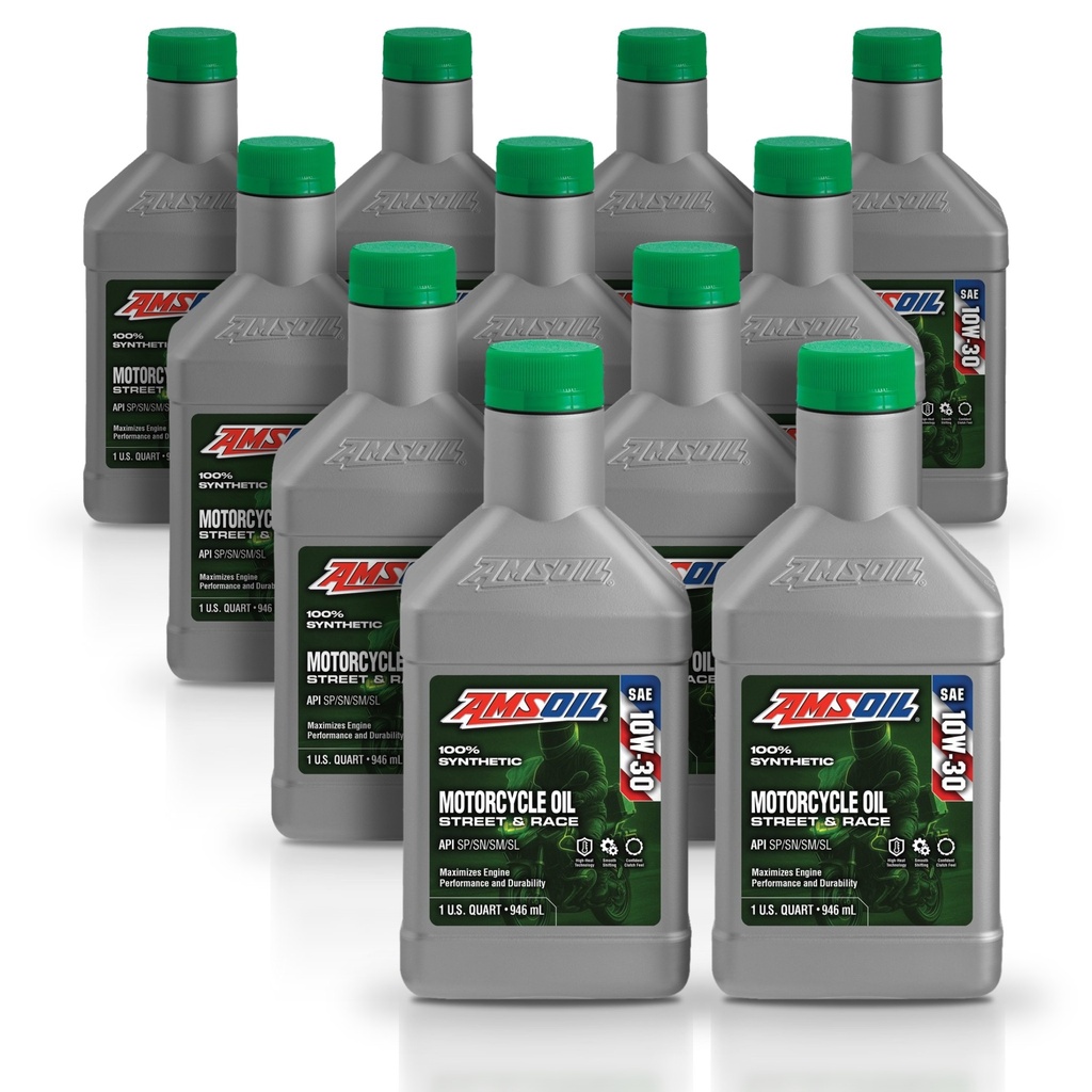 Kit 11 Litros 10W-30 Synthetic Motorcycle Oil AMSOIL