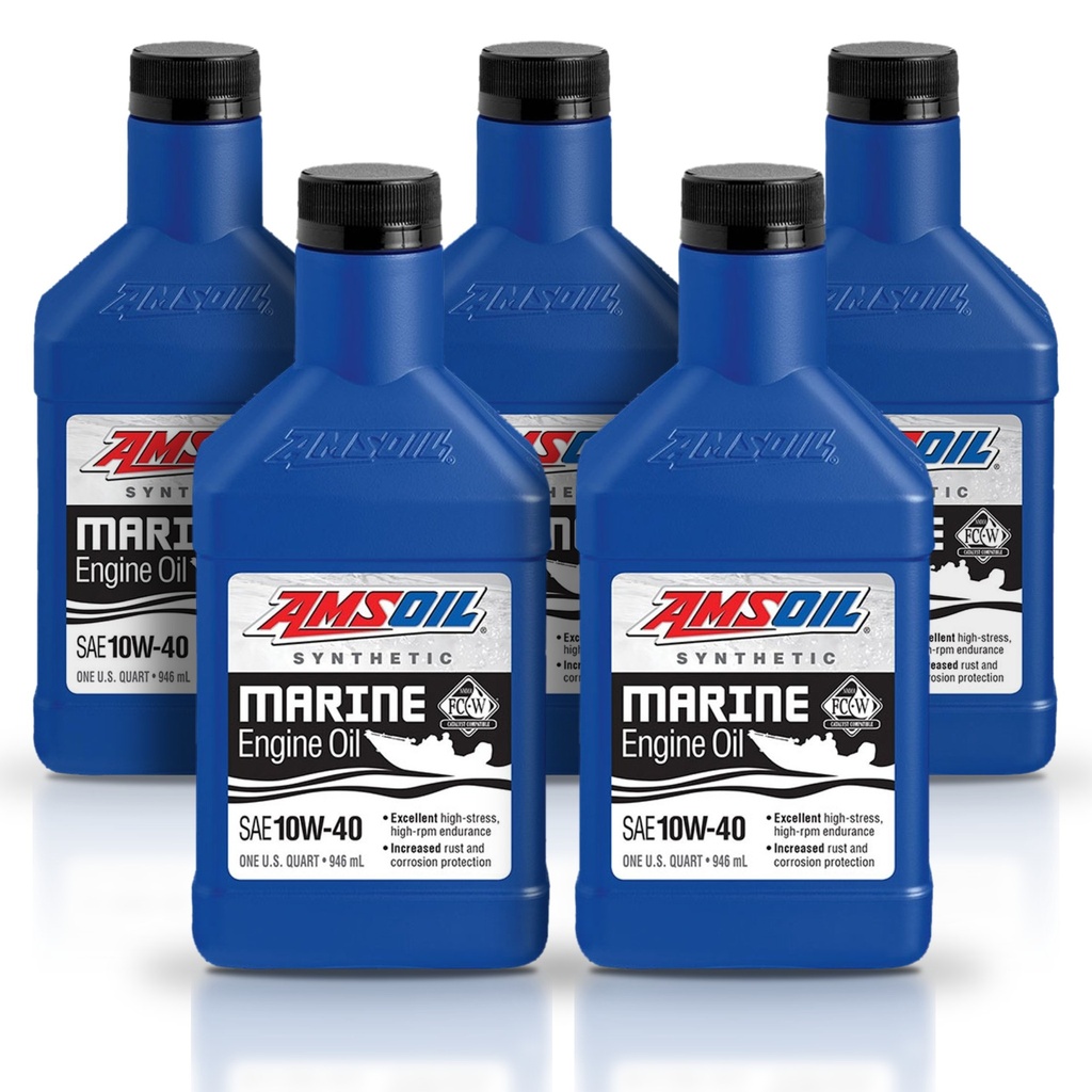 Kit 5 Litros 10W-40 Formula 4-Stroke® Marine Synthetic Oil AMSOIL