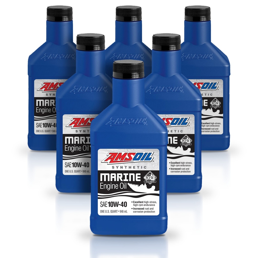 Kit 6 Litros 10W-40 Formula 4-Stroke® Marine Synthetic Oil AMSOIL