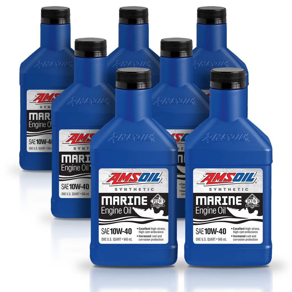 Kit 7 Litros 10W-40 Formula 4-Stroke® Marine Synthetic Oil AMSOIL