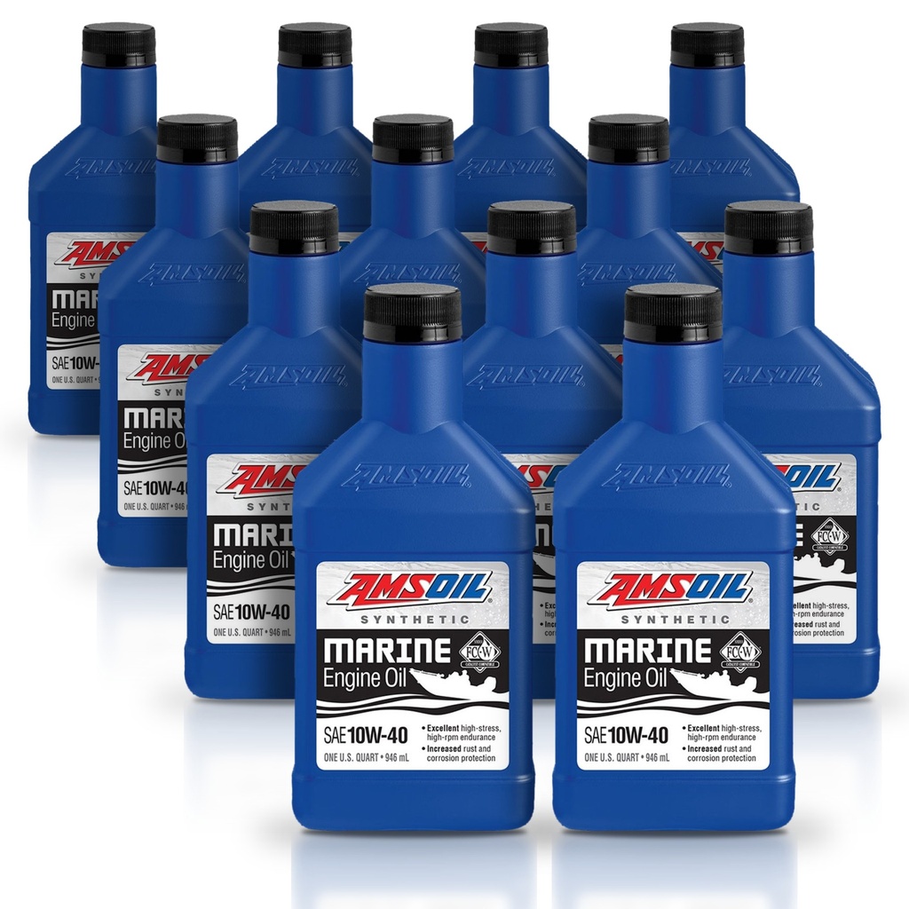 Kit 12 Litros 10W-40 Formula 4-Stroke® Marine Synthetic Oil AMSOIL