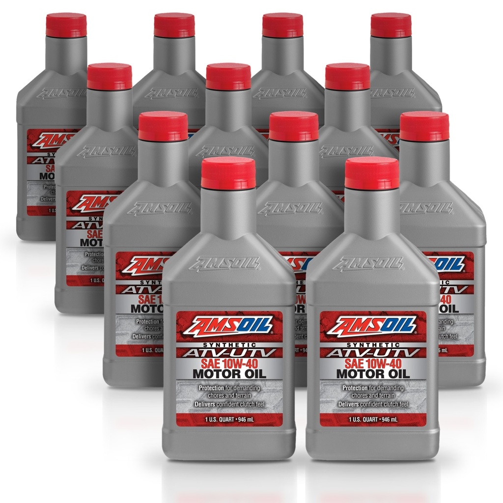 Kit 12 Litros 10W-40 Synthetic ATV/UTV Motor Oil AMSOIL