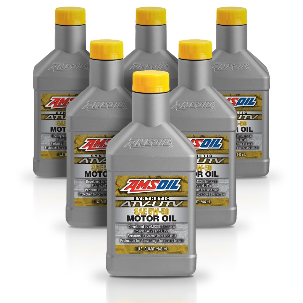 Kit 6 Litros 10W-50 Synthetic ATV/UTV Motor Oil AMSOIL