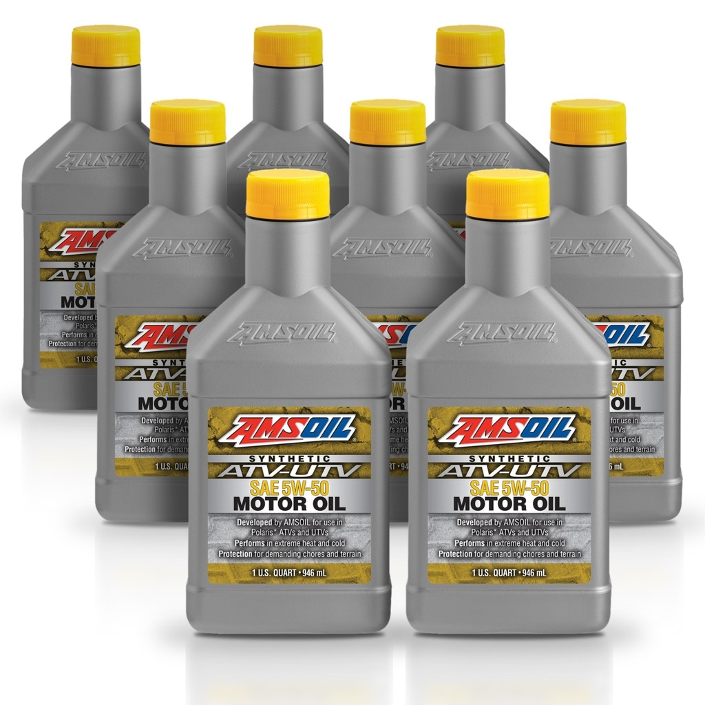 Kit 8 Litros 10W-50 Synthetic ATV/UTV Motor Oil AMSOIL