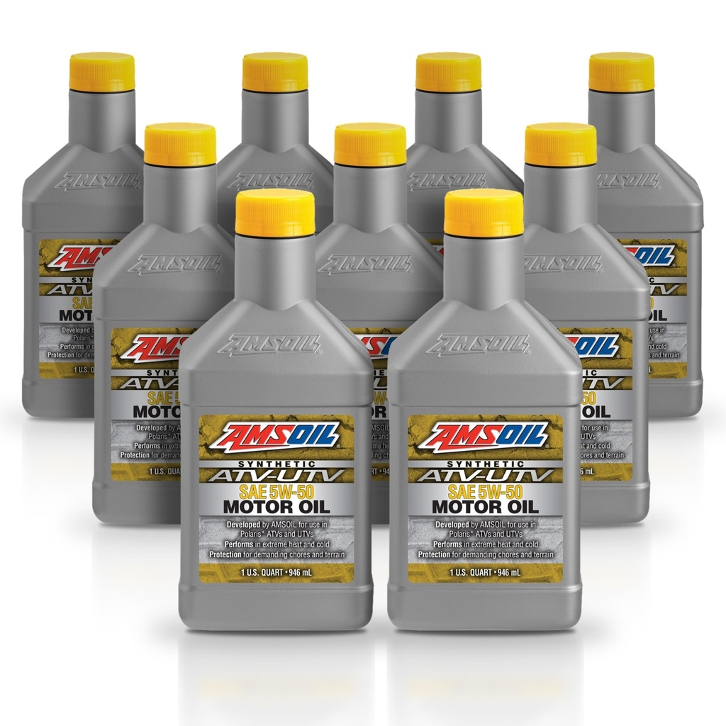 Kit 9 Litros 10W-50 Synthetic ATV/UTV Motor Oil AMSOIL
